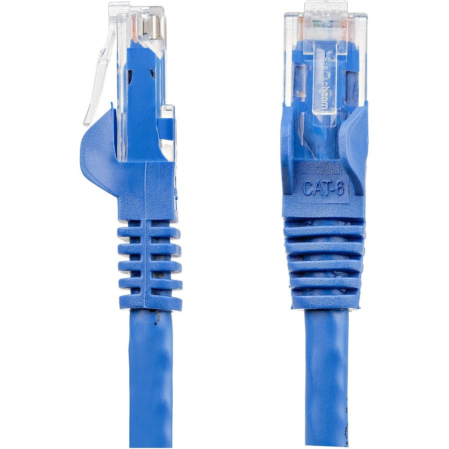 Câble Ethernet CAT6 StarTech.com 6 pouces - Bleu anti-accrochage Gigabit