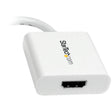 StarTech.com Mini DisplayPort to HDMI adapter, 1080p, plug-and-play, gold-plated connectors, portable, works with Surface, MacBook, and Ultrabooks.