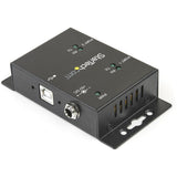 StarTech.com USB to Serial Adapter - 2 Port - Wall Mount - Din Rail Clips - Industrial - COM Port Retention - FTDI - DB9