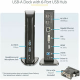 StarTech Dual Monitor USB 3.0 Laptop Docking Station with HDMI & DVI/VGA