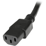 StarTech.com 2ft (0.6m) Power Extension Cord, C14 to C13, 10A 125V, 18AWG, Computer Power Cord Extension, Power Supply Extension Cable