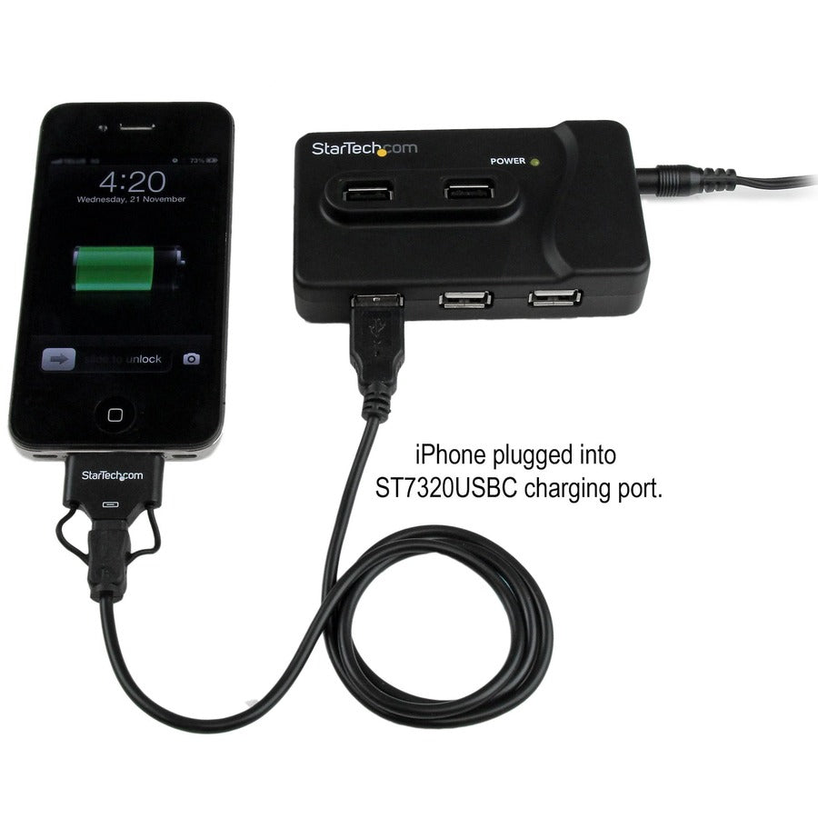 StarTech.com 6 Port USB 3.0 / USB 2.0 Combo Hub with 2A Charging Port - 2x USB 3.0 & 4x USB 2.0