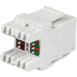 Prise murale Keystone 180° Cat 6 StarTech.com - Prise murale Ethernet RJ45 Cat 6 - Type 110 - Blanc