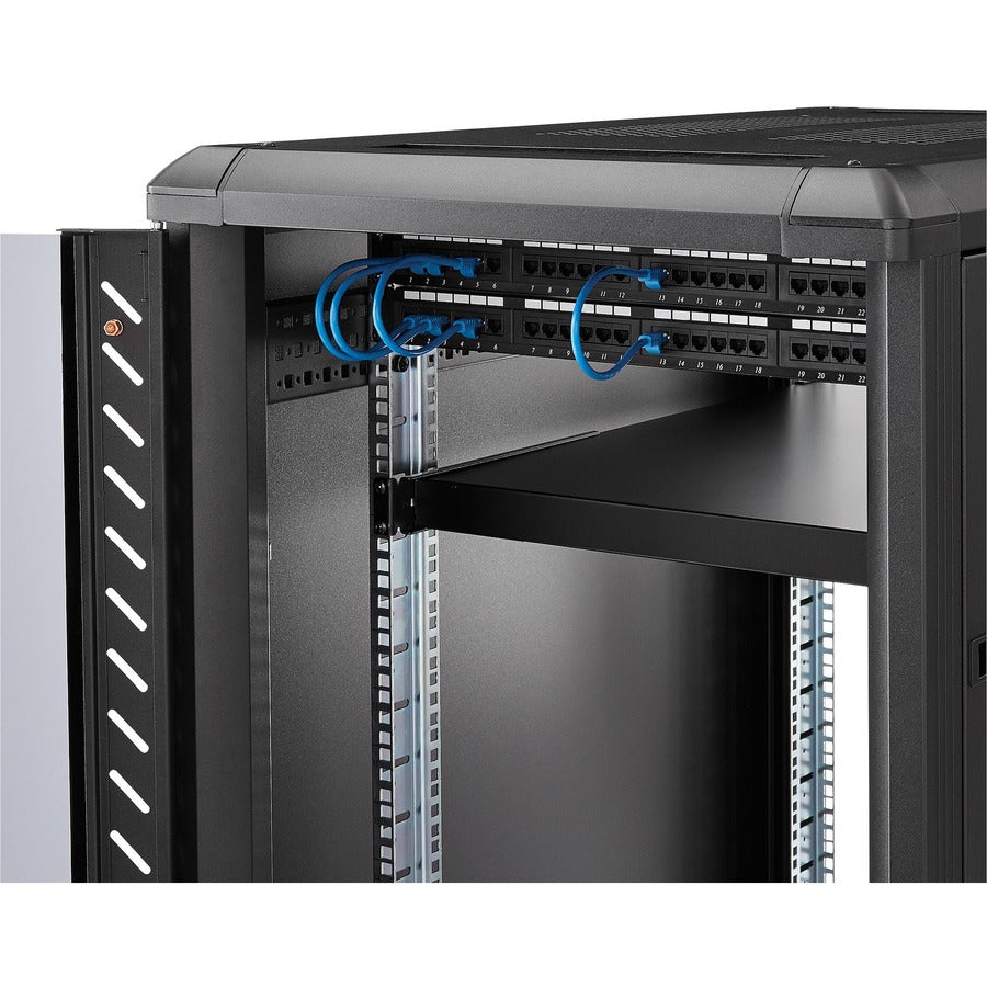 Étagère de montage en rack StarTech.com 1U à 4 montants, profondeur de montage réglable de 19,5 à 38 pouces