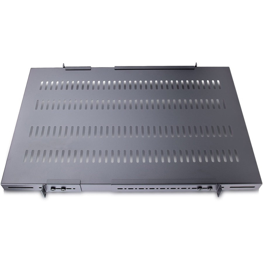 Étagère de montage en rack ventilée StarTech.com 1U à 4 montants, profondeur de montage réglable de 49,5 à 96 cm (19,5 à 38 po) - Étagère fixe robuste pour rack - 150 kg (330 lb) - 70 cm (27,5 po) de profondeur