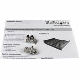 Étagère cantilever universelle ventilée 2U 40 cm StarTech.com pour rack de serveur fixe - 23 kg