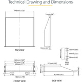 StarTech.com 2U Server Rack Cabinet Shelf - Fixed 18" Deep Cantilever Rackmount Tray for 19" Data/AV/Network Enclosure - Weight Cap. 125lbs/56kg