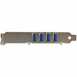 StarTech.com 4 Port PCI Express PCIe SuperSpeed USB 3.0 Controller Card Adapter with UASP - 5Gbps - SATA Power