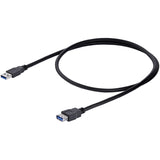 Câble d'extension USB 3.0 SuperSpeed (5 Gbit/s) A vers A StarTech.com (1 m) - Noir - M/F