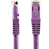 StarTech.com 15ft CAT6 Ethernet Cable - Purple Molded Gigabit - 100W PoE UTP 650MHz - Category 6 Patch Cord UL Certified Wiring/TIA
