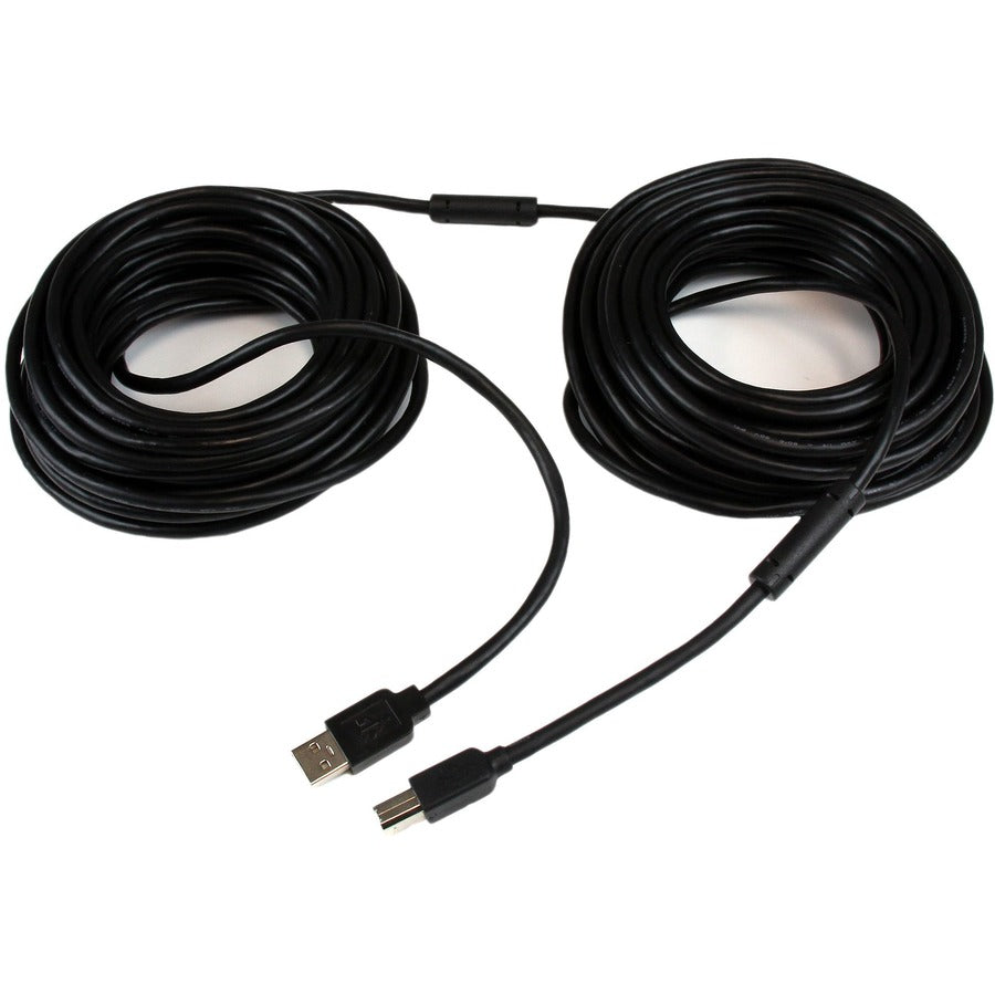 StarTech.com 65ft (20m) Active USB 2.0 A to B Cable, Long USB Cable, USB Printer Cable, 1x USB A (M), 1x USB B (M), Black
