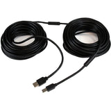 StarTech.com 65ft (20m) Active USB 2.0 A to B Cable, Long USB Cable, USB Printer Cable, 1x USB A (M), 1x USB B (M), Black