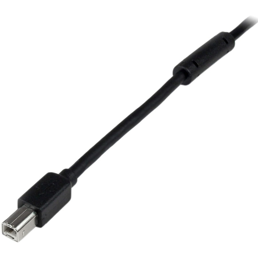 StarTech.com 65ft (20m) Active USB 2.0 A to B Cable, Long USB Cable, USB Printer Cable, 1x USB A (M), 1x USB B (M), Black