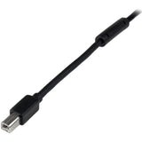 StarTech.com 65ft (20m) Active USB 2.0 A to B Cable, Long USB Cable, USB Printer Cable, 1x USB A (M), 1x USB B (M), Black