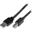 StarTech.com 65ft (20m) Active USB 2.0 A to B Cable, Long USB Cable, USB Printer Cable, 1x USB A (M), 1x USB B (M), Black