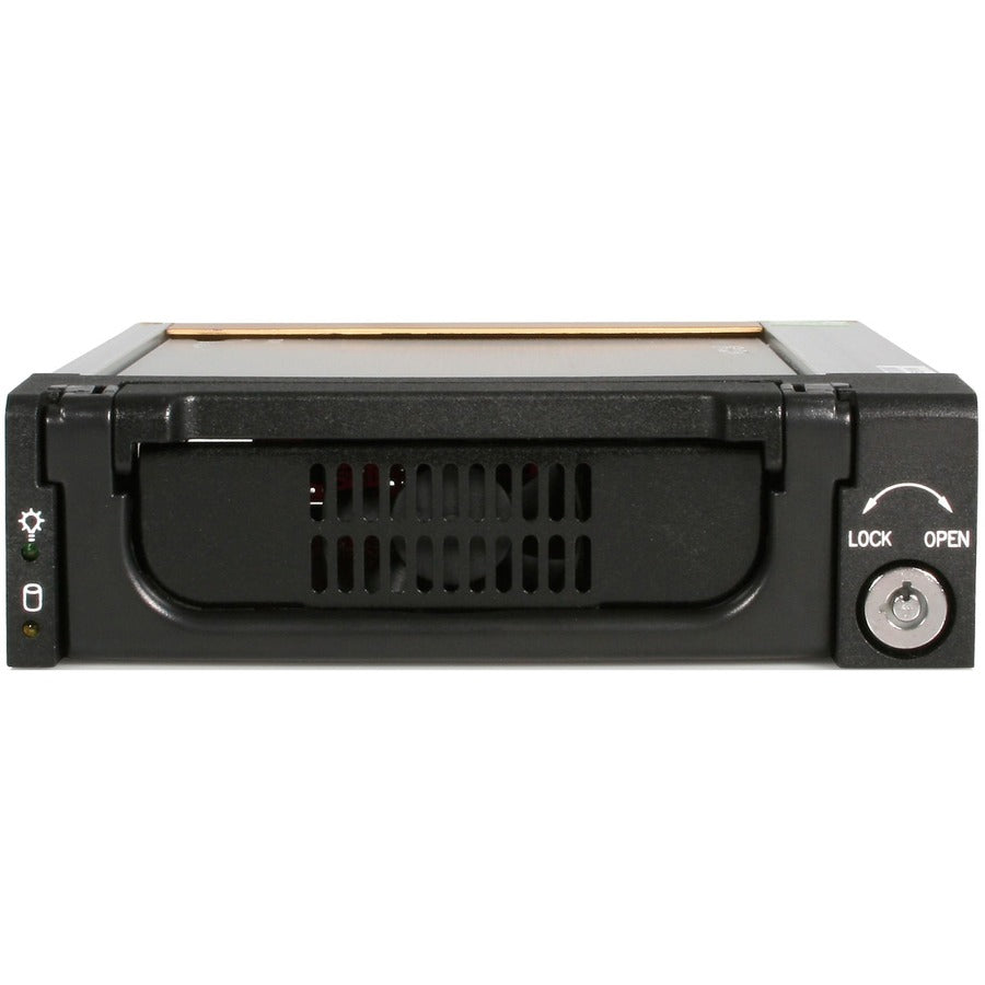 Tiroir pour disque dur SATA en aluminium noir StarTech.com - Rack de stockage mobile - noir