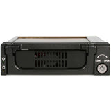 Tiroir pour disque dur SATA en aluminium noir StarTech.com - Rack de stockage mobile - noir
