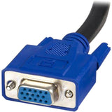 Câble KVM USB universel 2 en 1 StarTech.com de 3 m - Câble vidéo/USB - HD-15, USB type B (M) à 4 broches - USB type A à 4 broches, HD-15 - 10