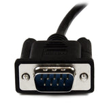 StarTech.com 1m Black DB9 RS232 Serial Null Modem Cable F/M