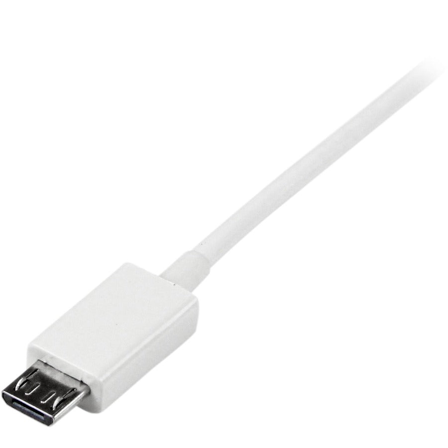 Câble micro USB StarTech.com blanc de 0,5 m (A vers Micro B)