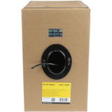 1000ft Bulk Cat5e Solid Ethernet Cable - Black
