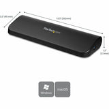 Station d'accueil USB 3.0 pour ordinateur portable StarTech.com, double écran, HDMI et DVI/VGA, 3 hubs USB-A, GbE, audio, station d'accueil USB-A universelle, Windows/Mac, TAA