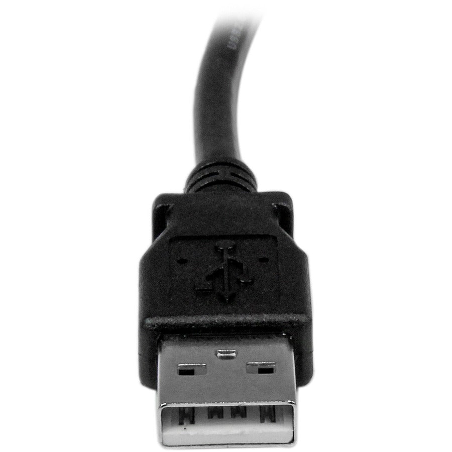 Câble USB 2.0 A vers B coudé StarTech.com de 3 m (M/M)