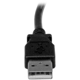 Câble USB 2.0 A vers B coudé StarTech.com de 3 m (M/M)