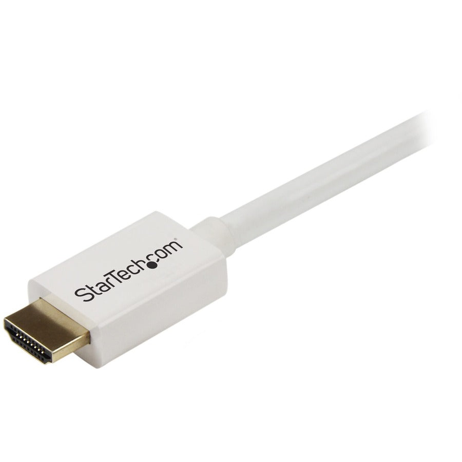 StarTech.com 10 ft CL3 Rated HDMI Cable w/ Ethernet, In Wall Rated HDMI Cable, 4K 30Hz UHD HDMI Cord, HDMI 1.4 Video/Display Cable, White