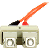StarTech.com 3m Fiber Optic Cable - Multimode Duplex 50/125 - OFNP Plenum - SC/SC - OM2 - SC to SC Fiber Patch Cable
