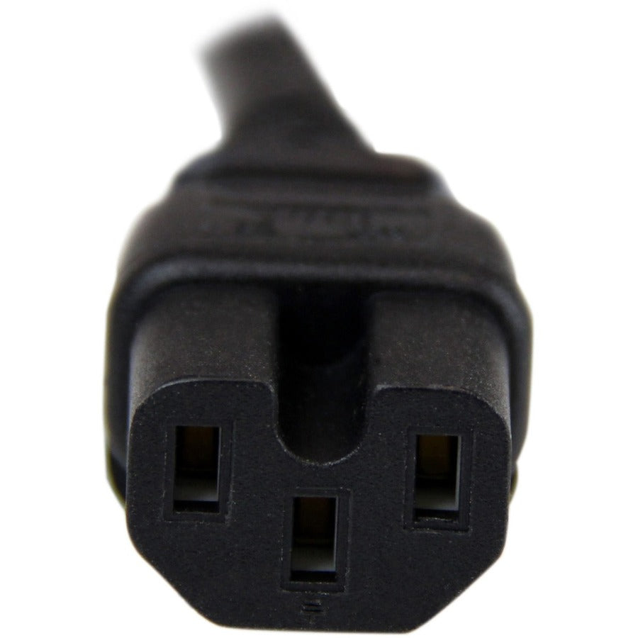 StarTech.com 8ft (2.4m) Heavy Duty Power Cord, NEMA5-15P to C15, 15A 125V, 14AWG, Replacement AC Computer PC Power Supply Cable