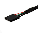 StarTech.com 3 ft Panel Mount USB Cable - USB A to Motherboard Header Cable F/F
