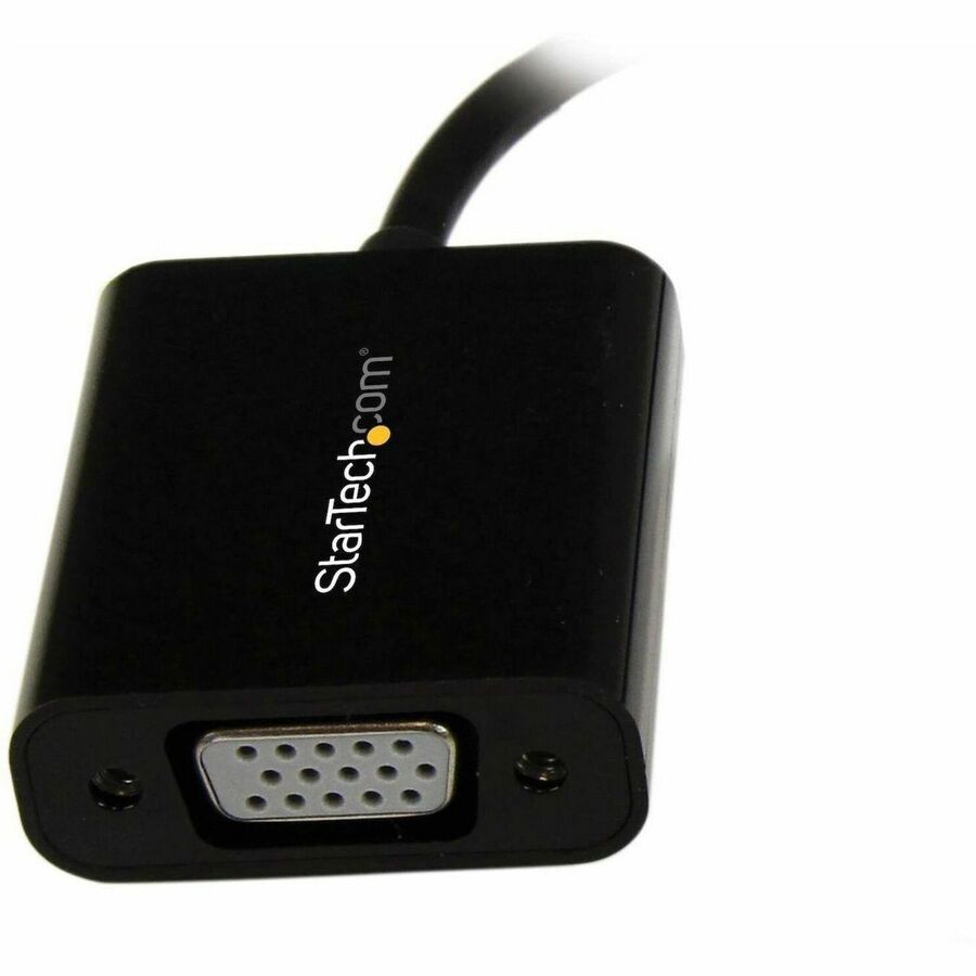 StarTech.com Mini DisplayPort to VGA Adapter, Active Mini DP to VGA Converter, 1080p Video, mDP 1.2 to VGA Monitor Adapter Dongle
