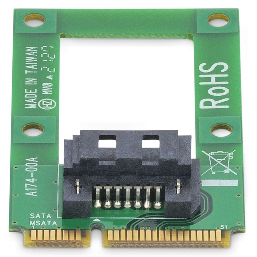 StarTech.com mSATA to SATA HDD / SSD Adapter - Mini SATA to SATA Converter Card