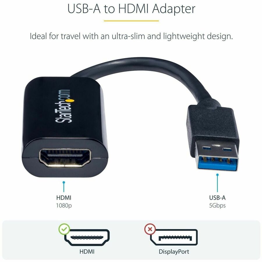 Adaptateur vidéo USB 3.0 fin StarTech.com