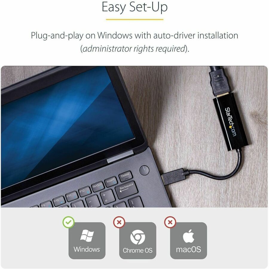 Adaptateur vidéo USB 3.0 fin StarTech.com