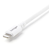 Câble StarTech.com de 3 m (10 pi) de long, connecteur Lightning Apple® 8 broches vers USB, blanc, pour iPhone/iPod/iPad