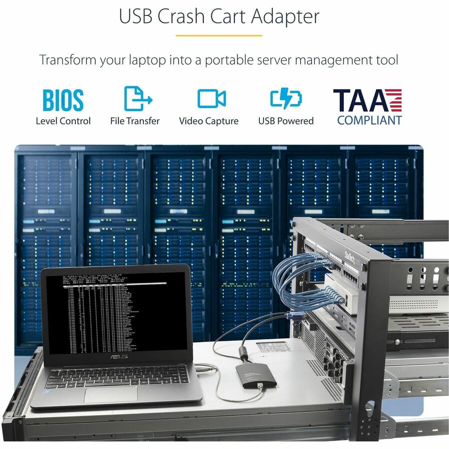 StarTech.com USB Crash Cart Adapter with File Transfer & Video Capture at 1920 x1200 60Hz