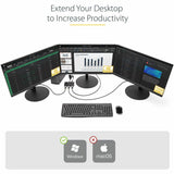 StarTech 3-Port DisplayPort MST Hub, Triple Monitor 4K Adapter