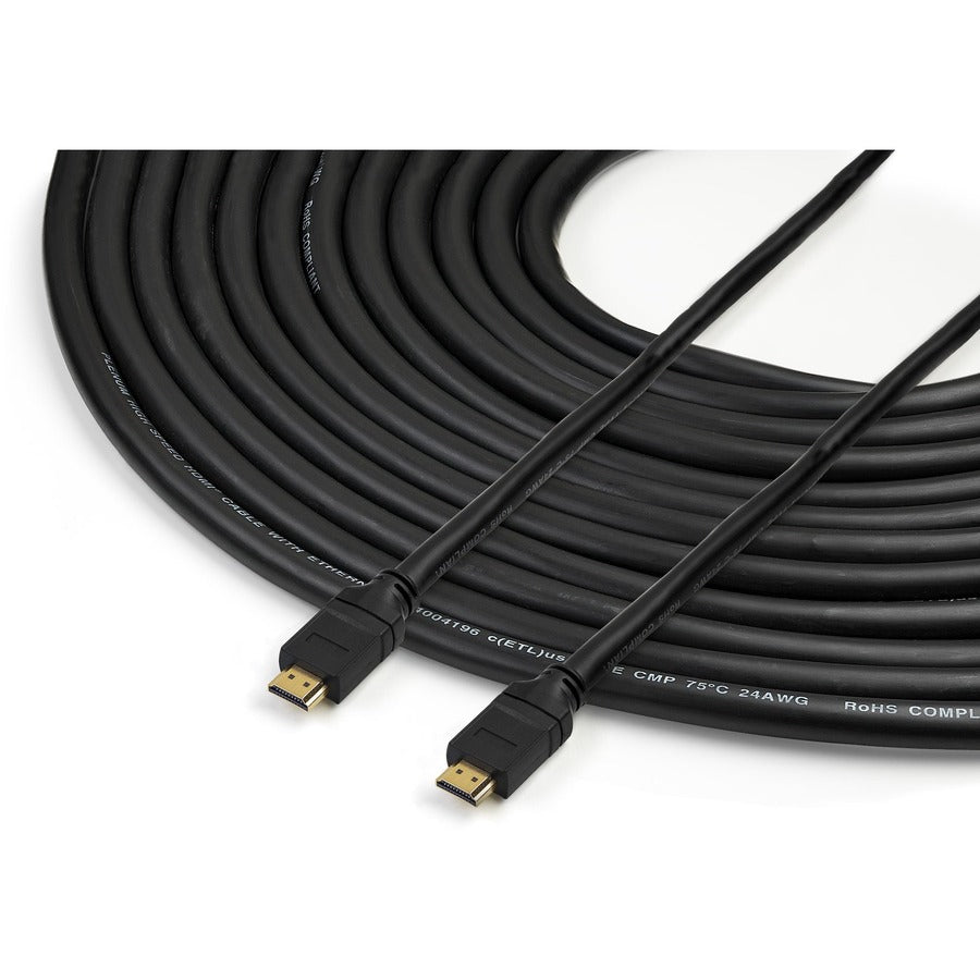 StarTech.com 35ft In Wall Plenum Rated HDMI Cable, 4K High Speed Long HDMI Cord w/ Ethernet, 4K30Hz UHD, 10.2 Gbps, HDMI 1.4 Display Cable
