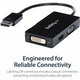 Adaptateur A/V de voyage StarTech.com : convertisseur 3-en-1 DisplayPort vers VGA, DVI ou HDMI