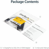 Adaptateur A/V de voyage StarTech.com : convertisseur 3-en-1 DisplayPort vers VGA, DVI ou HDMI