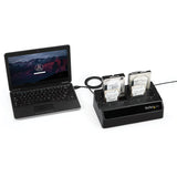 StarTech.com 4-Bay USB 3.0 to SATA Hard Drive Docking Station, 2.5/3.5" SATA III (6Gbps) SSD/HDD Dock, USB Hard Drive Bay, Top-Loading