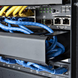StarTech.com 1U Horizontal Finger Duct Rack Cable Management Panel with Cover
