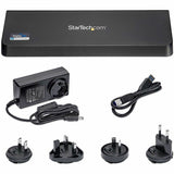 StarTech.com USB 3.0 Docking Station Dual Monitor with HDMI & 4K DisplayPort - 4x USB-A, Ethernet - USB Type A Universal Laptop Dock
