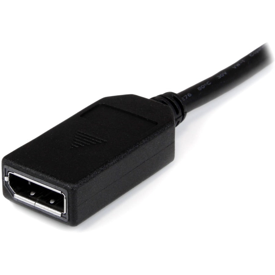StarTech.com 8" DMS-59 to Dual DisplayPort Adapter Cable, 4K x 2K, DMS 59 pin (M) to 2x DP 1.2 (F) Splitter Y Cable, LFH to 2x DP Monitors