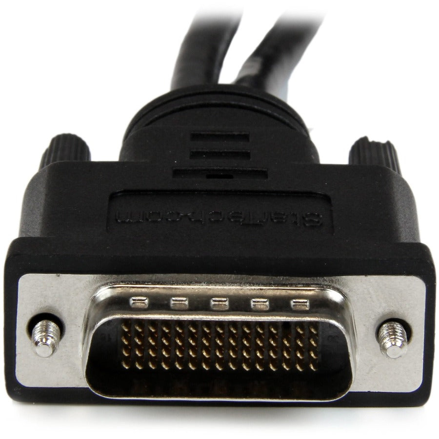 StarTech.com 8" DMS-59 to Dual DisplayPort Adapter Cable, 4K x 2K, DMS 59 pin (M) to 2x DP 1.2 (F) Splitter Y Cable, LFH to 2x DP Monitors