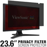Filtre de confidentialité ViewSonic, protection d'écran noire