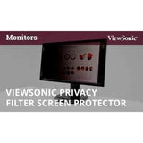 Filtre de confidentialité ViewSonic, protection d'écran noire