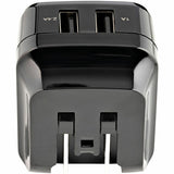 Chargeur mural USB de voyage StarTech.com - 2 ports - Noir - Adaptateur de voyage universel - Adaptateur secteur international - Chargeur USB